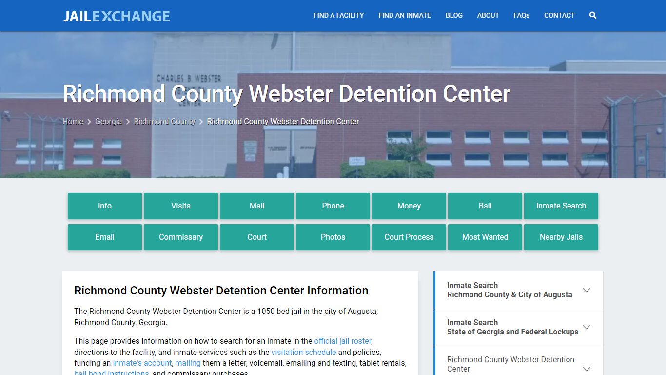 Richmond County Webster Detention Center - Jail Exchange